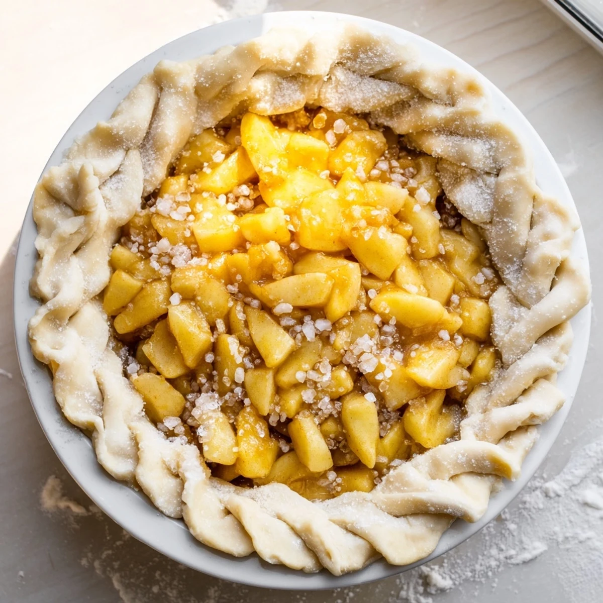 A close-up of a freshly baked, glistening Homemade Golden Apple Turnover, perfect for a cozy morning treat.