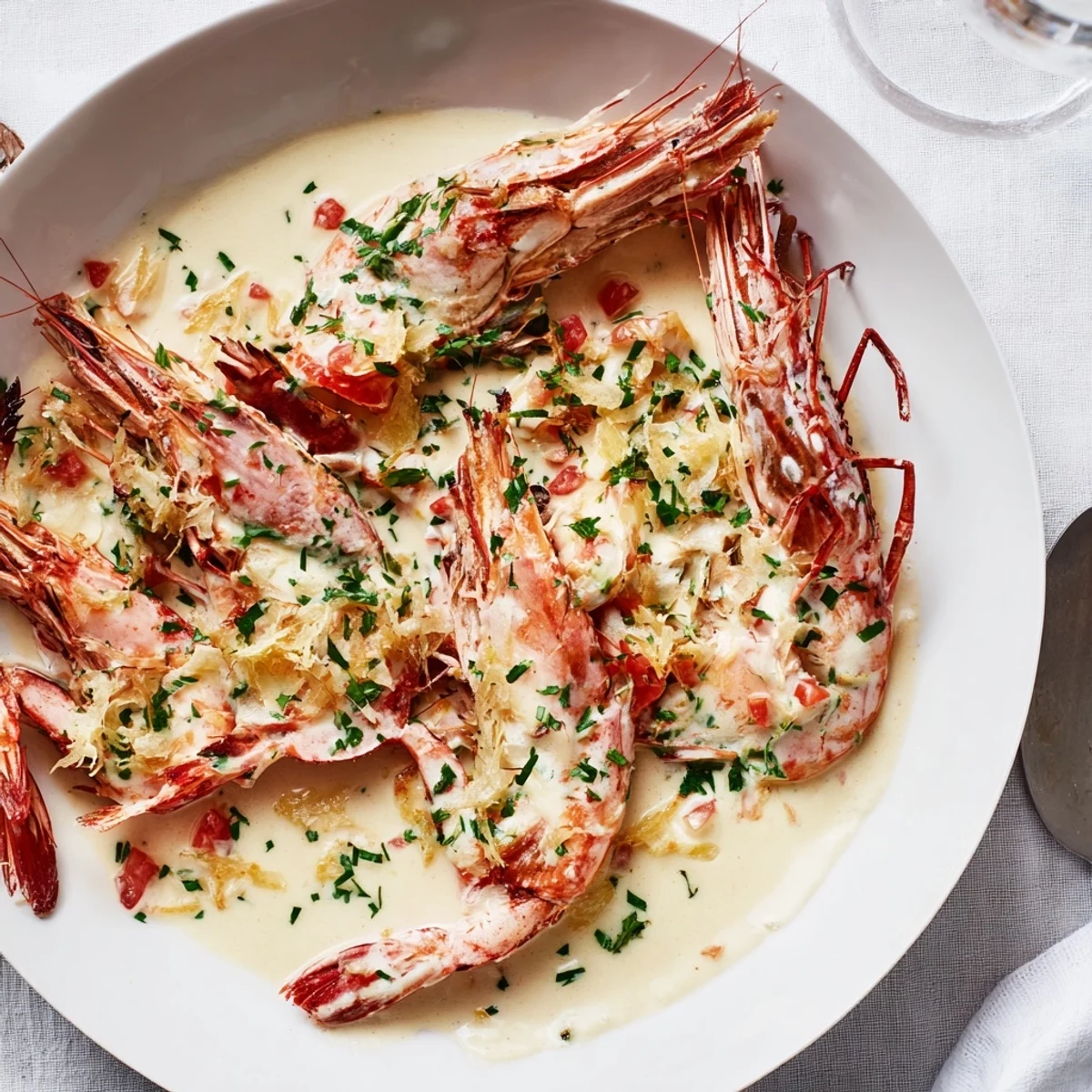 Tender shrimp bathed in a rich, creamy garlic sauce: the Ultimate 20-Minute Creamy Garlic Shrimp.