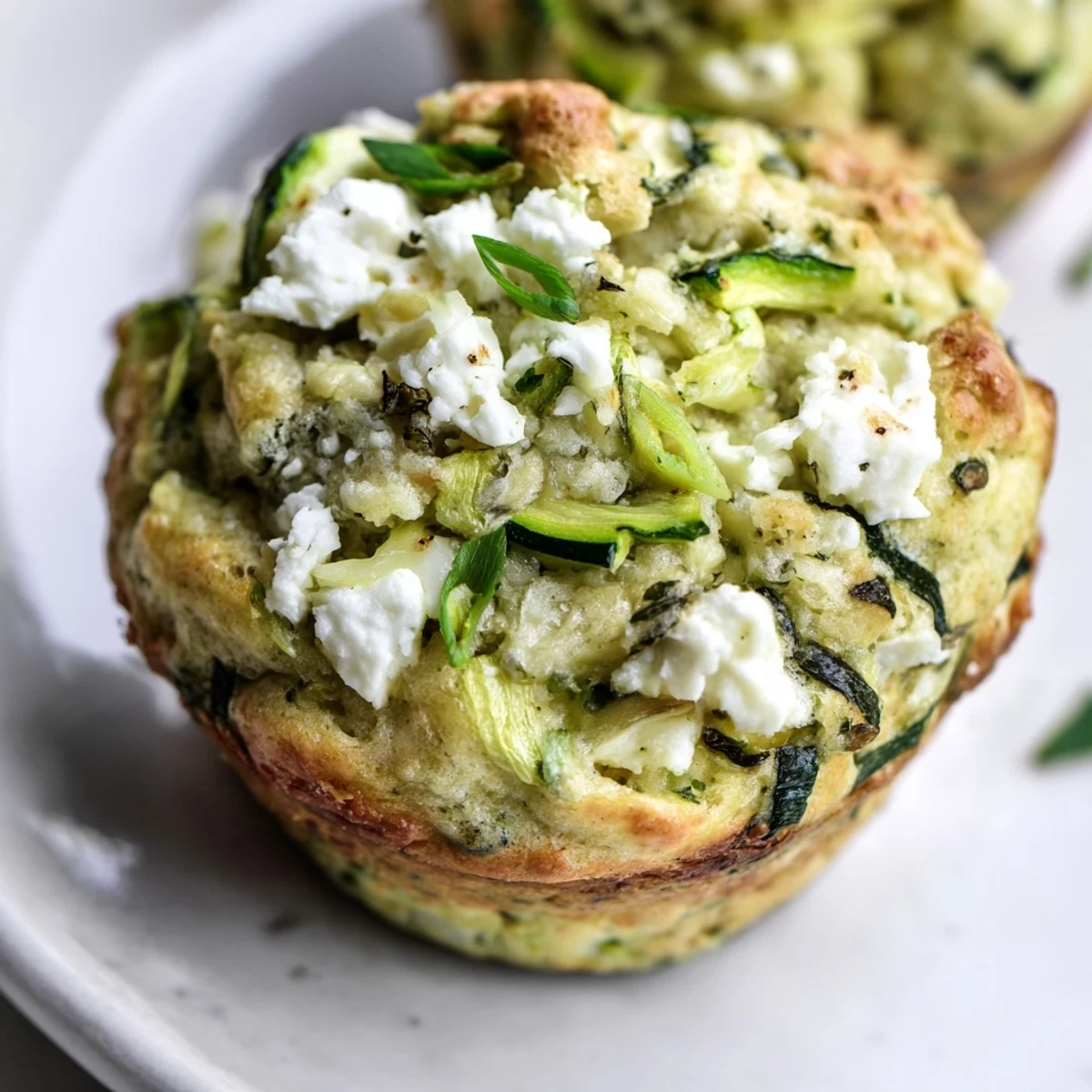 Savory Zucchini Feta Muffins