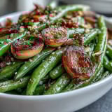 roasted garlic green beans
