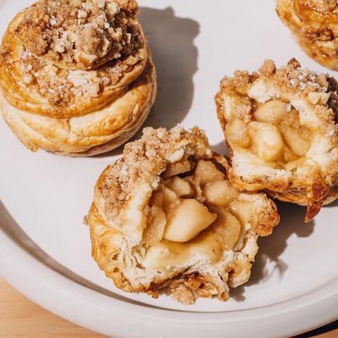 Homemade Golden Apple Pastries