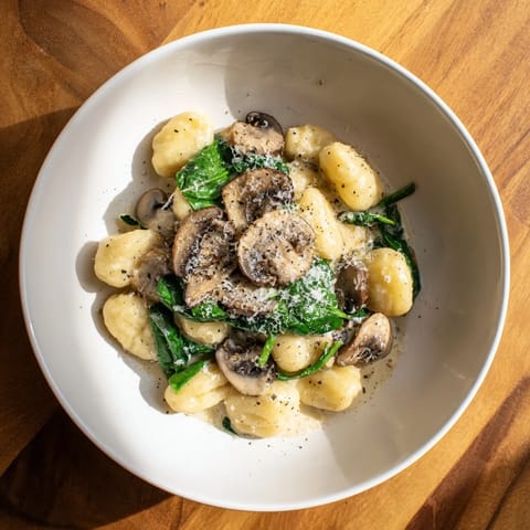 Creamy Mushroom Spinach Gnocchi #15