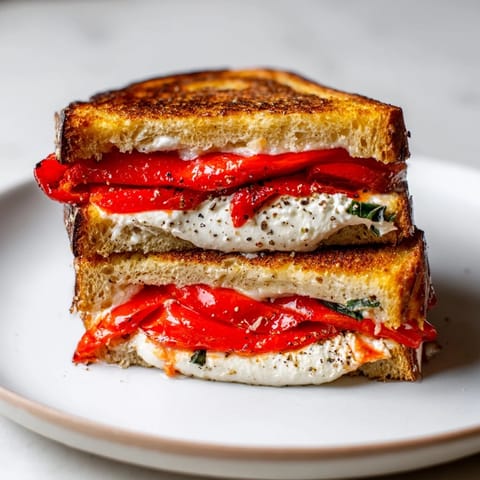 Roasted Red Pepper Grilled Cheese