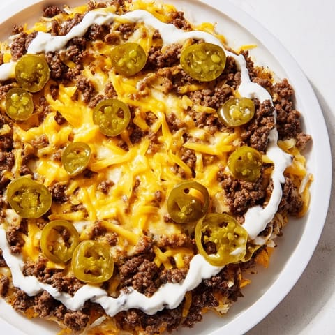 Enjoy a slice of homemade Ground Beef Taco Pizza, showcasing its flavorful, Tex-Mex toppings.