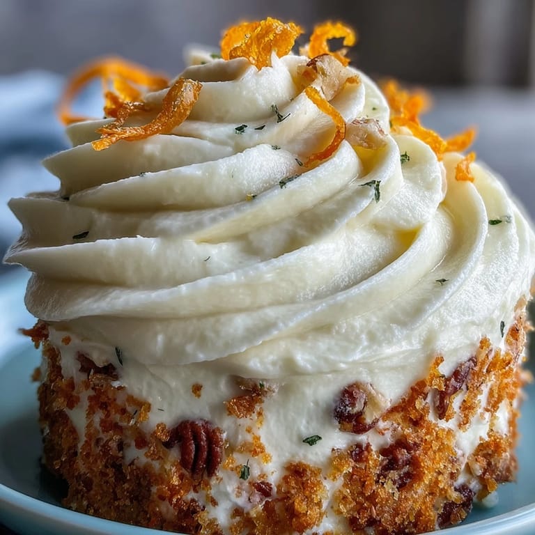 A festive Easter Carrot Cake, showcasing layers of spiced cake and tangy cream cheese.