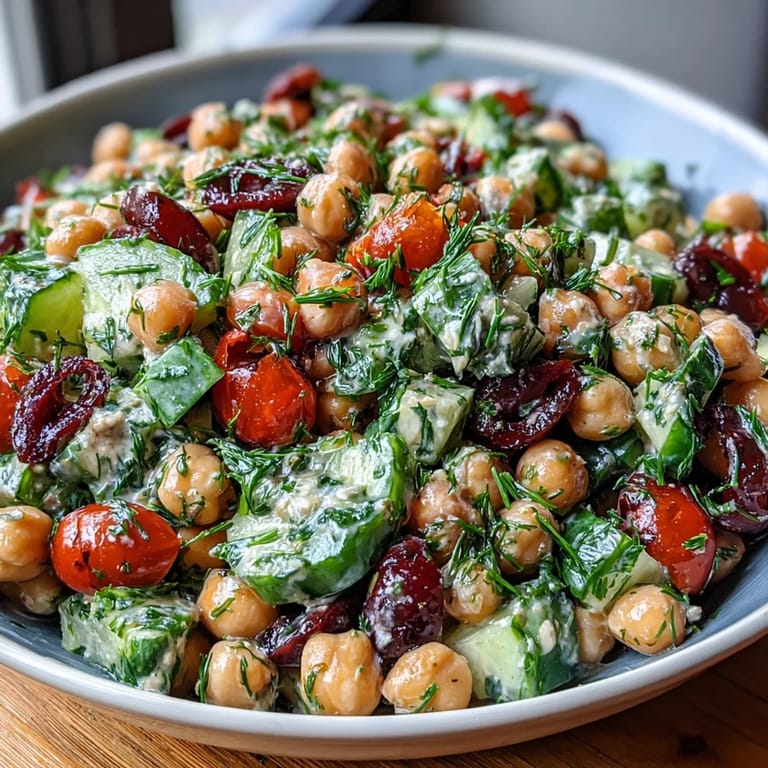 Easy Mediterranean Chickpea Salad, perfect for a quick lunch or healthy side dish.