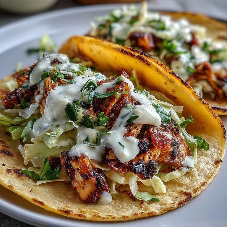 Flavorful, easy Roasted Chicken Cabbage Tacos ready for your table tonight.
