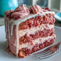 Elegant blush-pink velvet cake with rosé wine, layered with creamy frosting and crowned by a shimmering gold drip for bridal showers.